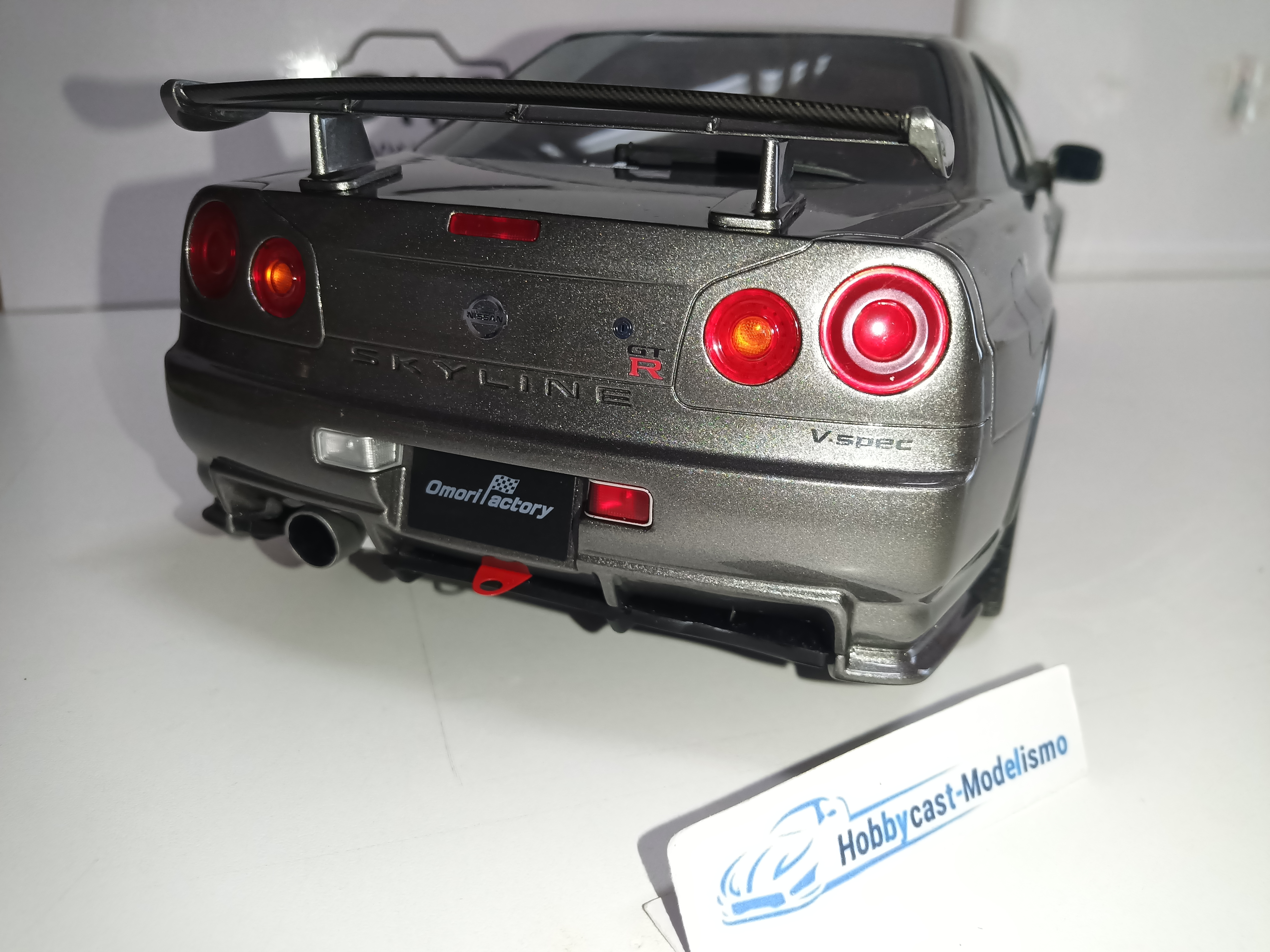 1/12 Nissan Skyline GT-R (NISMO BNR34 CRS Versión) Gun Metal 2005 G103 OTTO-MOBILE 1:12 LIMITED EDITION 999 PCS - Imagen 7
