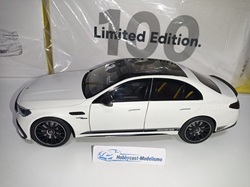 MERCEDES BENZ E53 AMG Hybrid W214 4Matic+ 2024 Edition 1 WHITE MATE Metalic 1:18 Limited Edition 100 pcs NZG 111700001