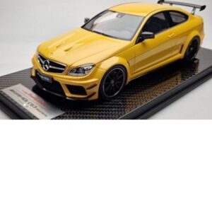 MERCEDES BENZ C63 AMG C204 BLACK SERIES YELLOW Memory Lines 1:18 LIMITED EDITION 99 Pcs
