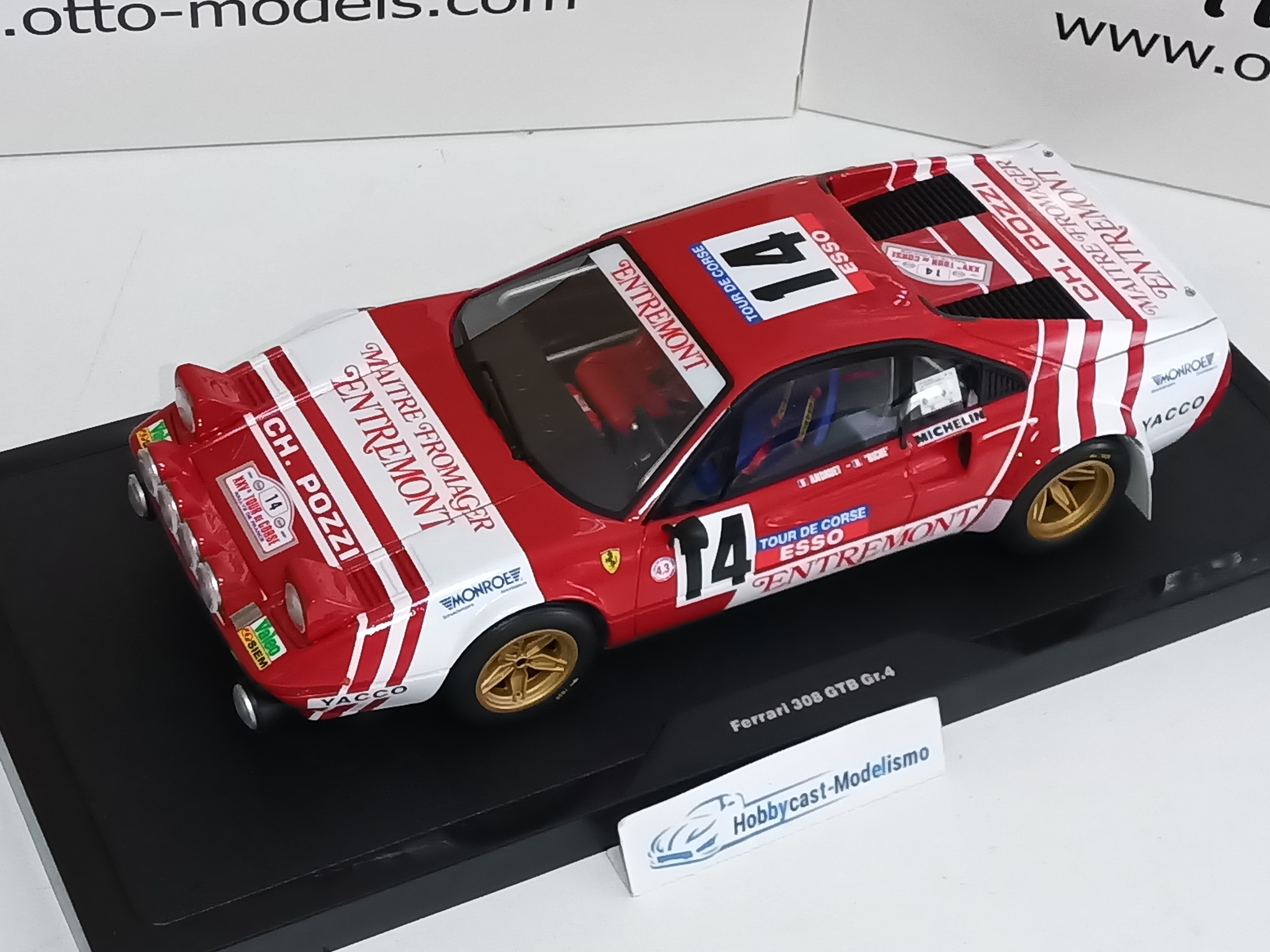 Ferrari 308 GTB Gr.4 Tour de Corse 1981 OT1217 OTTO MOBILE 1:18 Limited Edition 999 pcs - Imagen 5