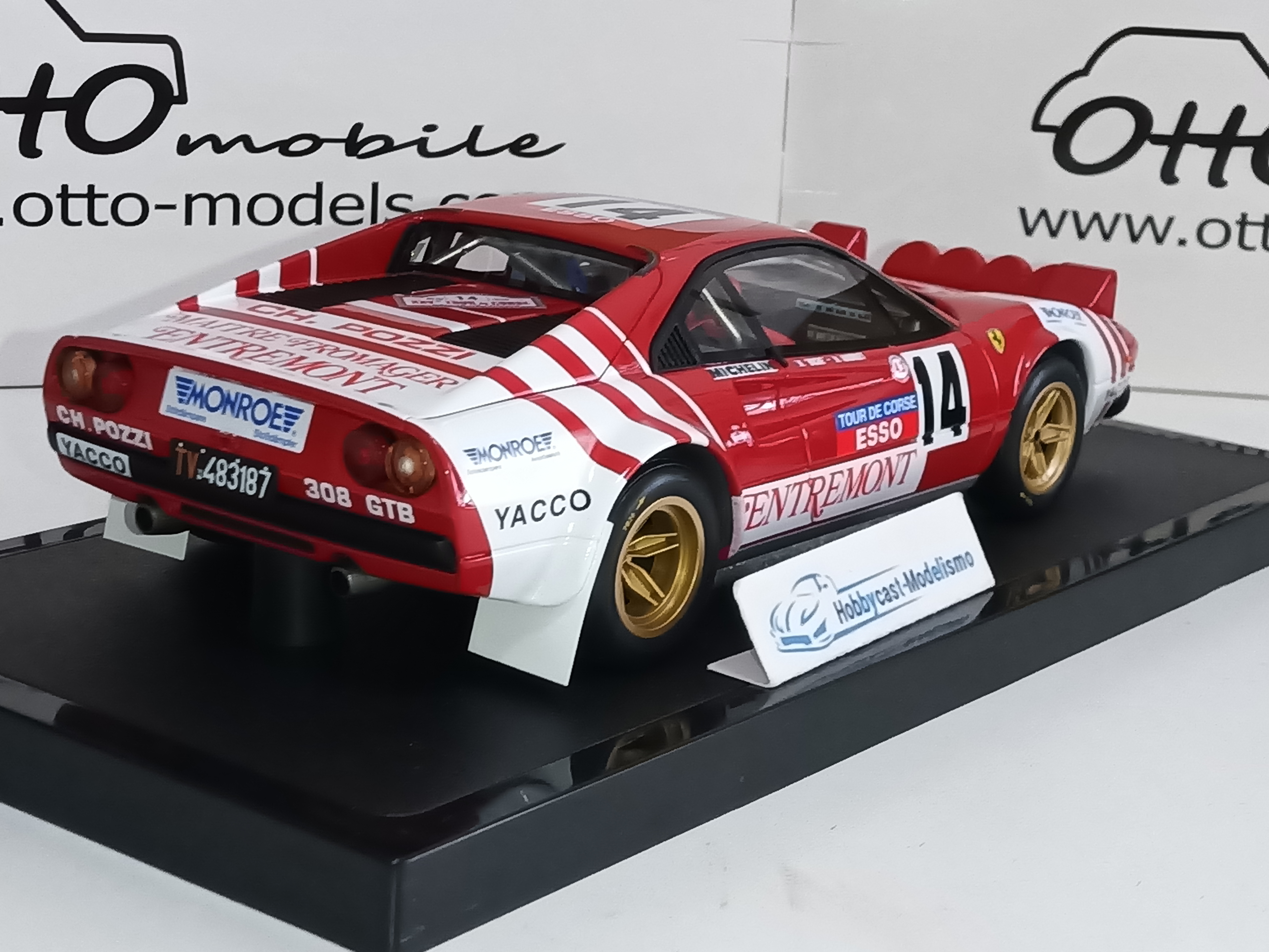 Ferrari 308 GTB Gr.4 Tour de Corse 1981 OT1217 OTTO MOBILE 1:18 Limited Edition 999 pcs - Imagen 9