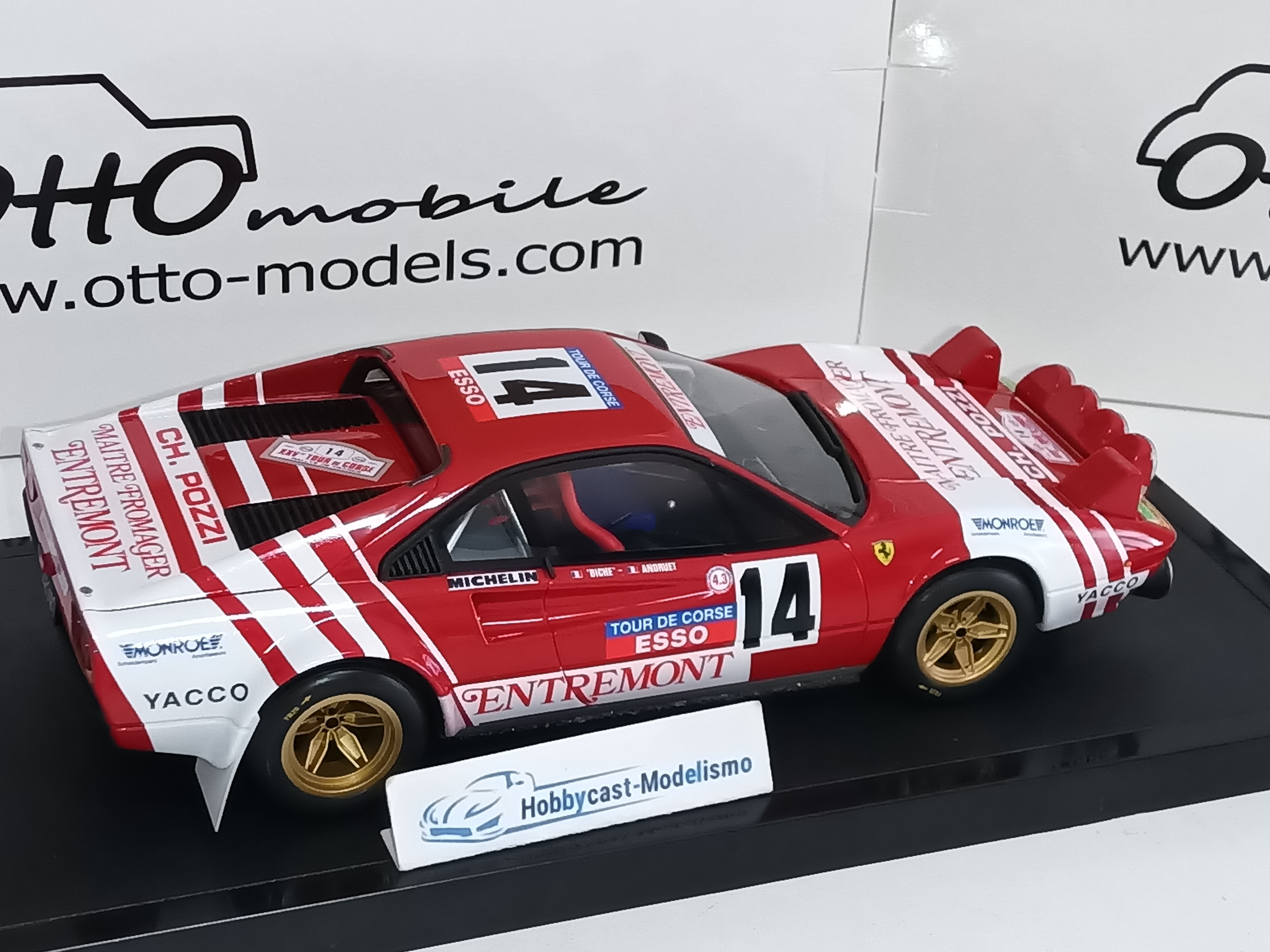 Ferrari 308 GTB Gr.4 Tour de Corse 1981 OT1217 OTTO MOBILE 1:18 Limited Edition 999 pcs - Imagen 7