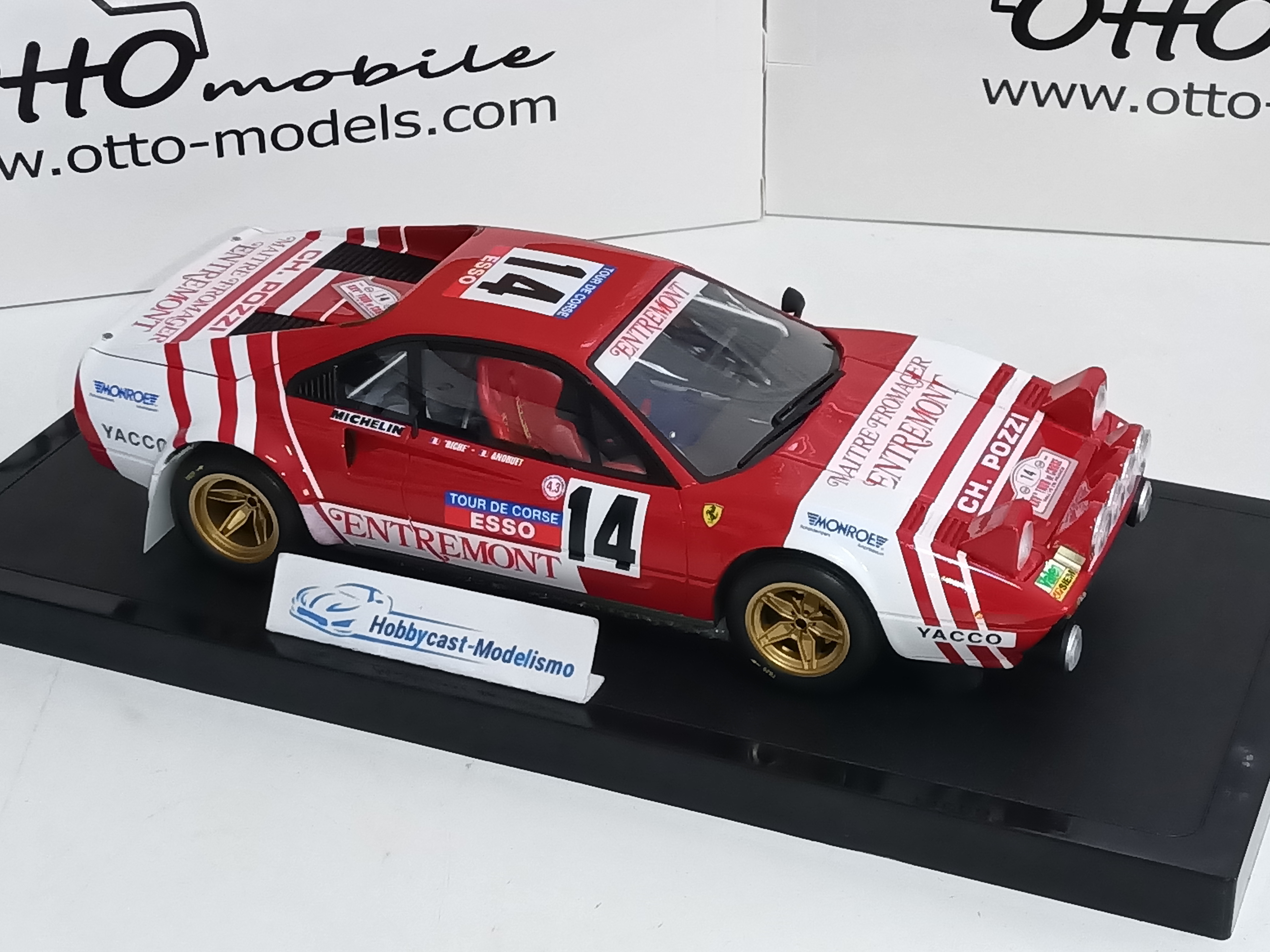 Ferrari 308 GTB Gr.4 Tour de Corse 1981 OT1217 OTTO MOBILE 1:18 Limited Edition 999 pcs - Imagen 8