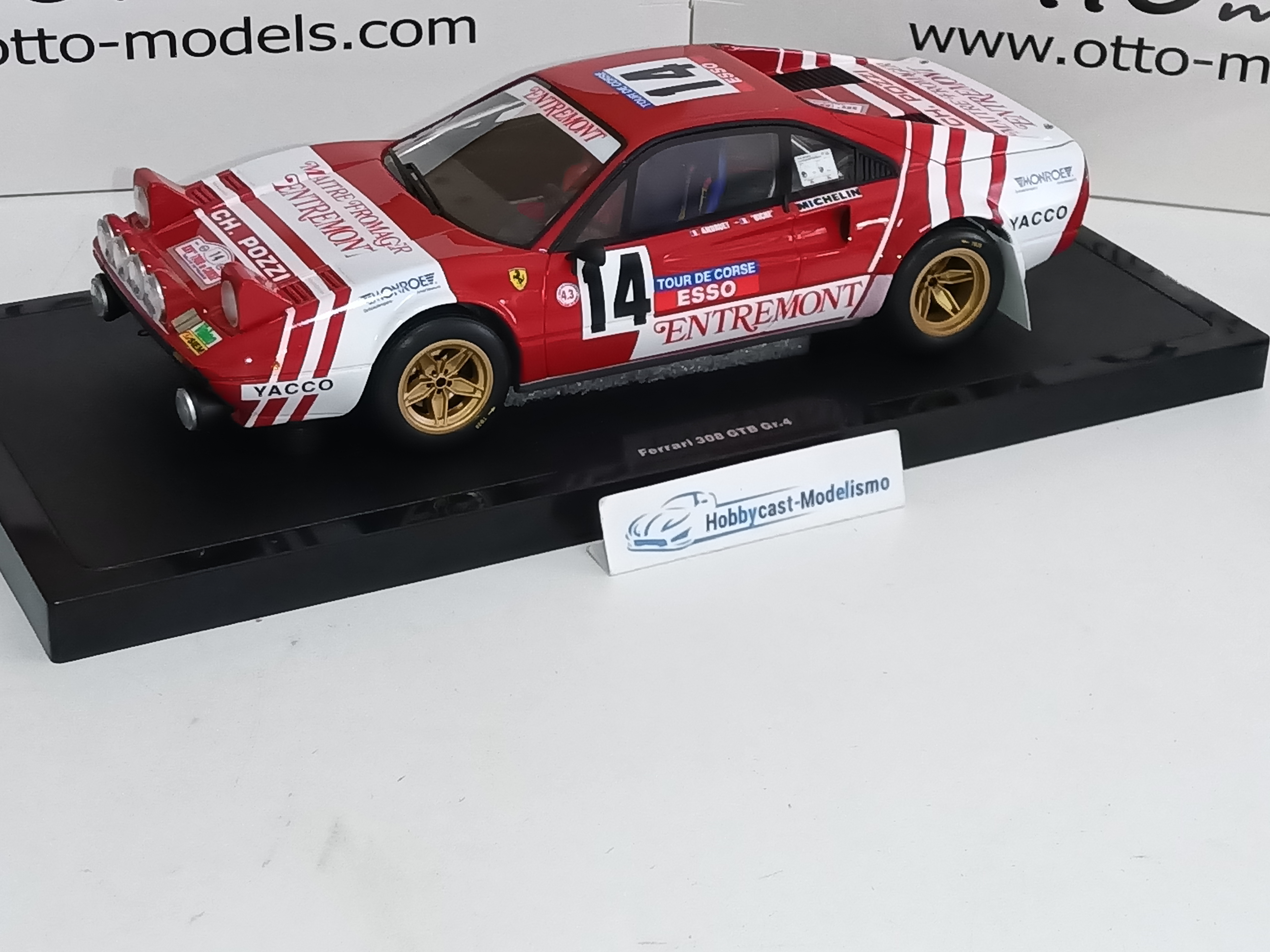 Ferrari 308 GTB Gr.4 Tour de Corse 1981 OT1217 OTTO MOBILE 1:18 Limited Edition 999 pcs - Imagen 10