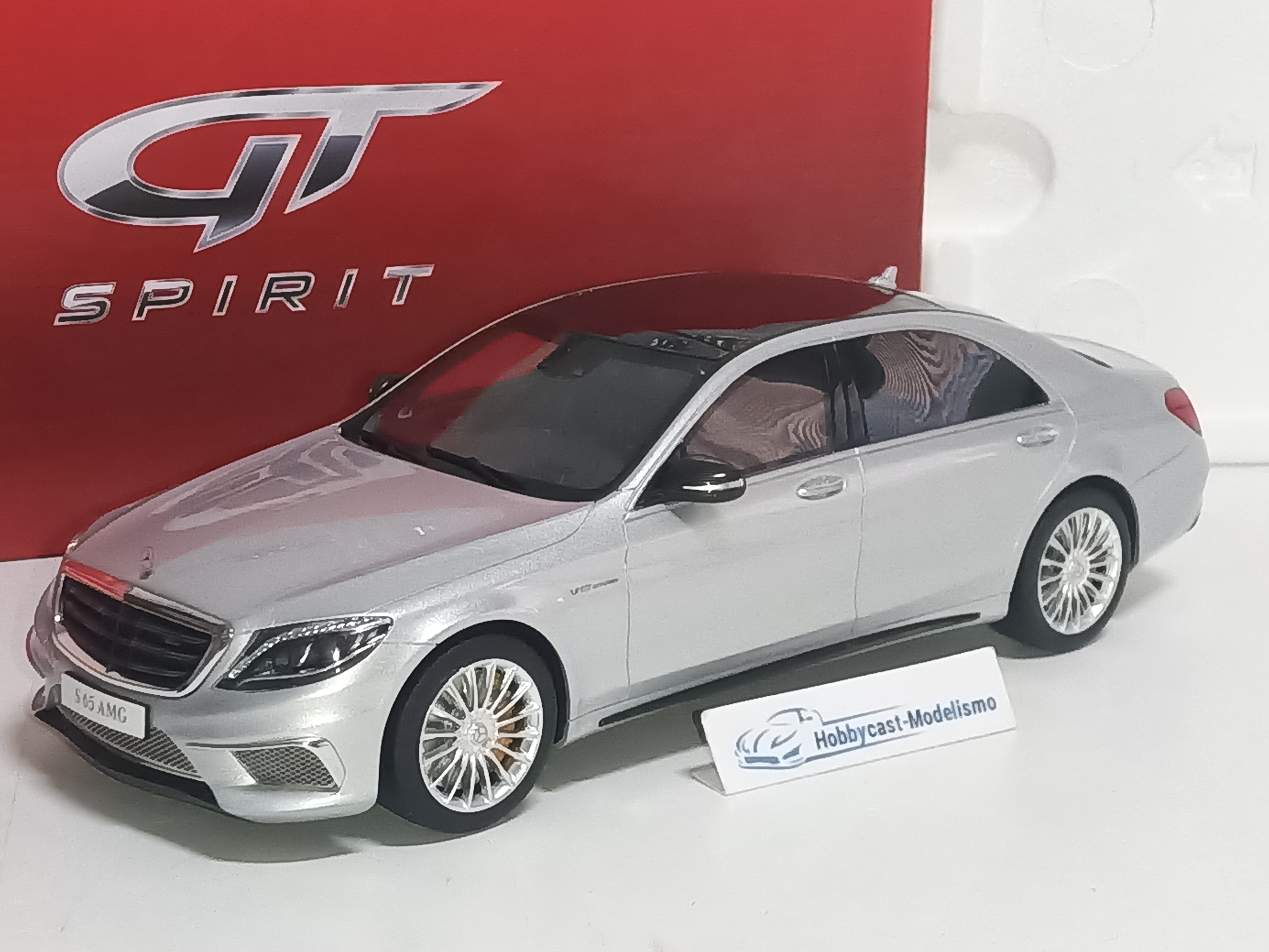 MERCEDES BENZ S65 AMG SEDAN W222 2016 SILVER GT SPIRIT GT067 1:18 Limited Edition 1500 Pcs - Imagen 3